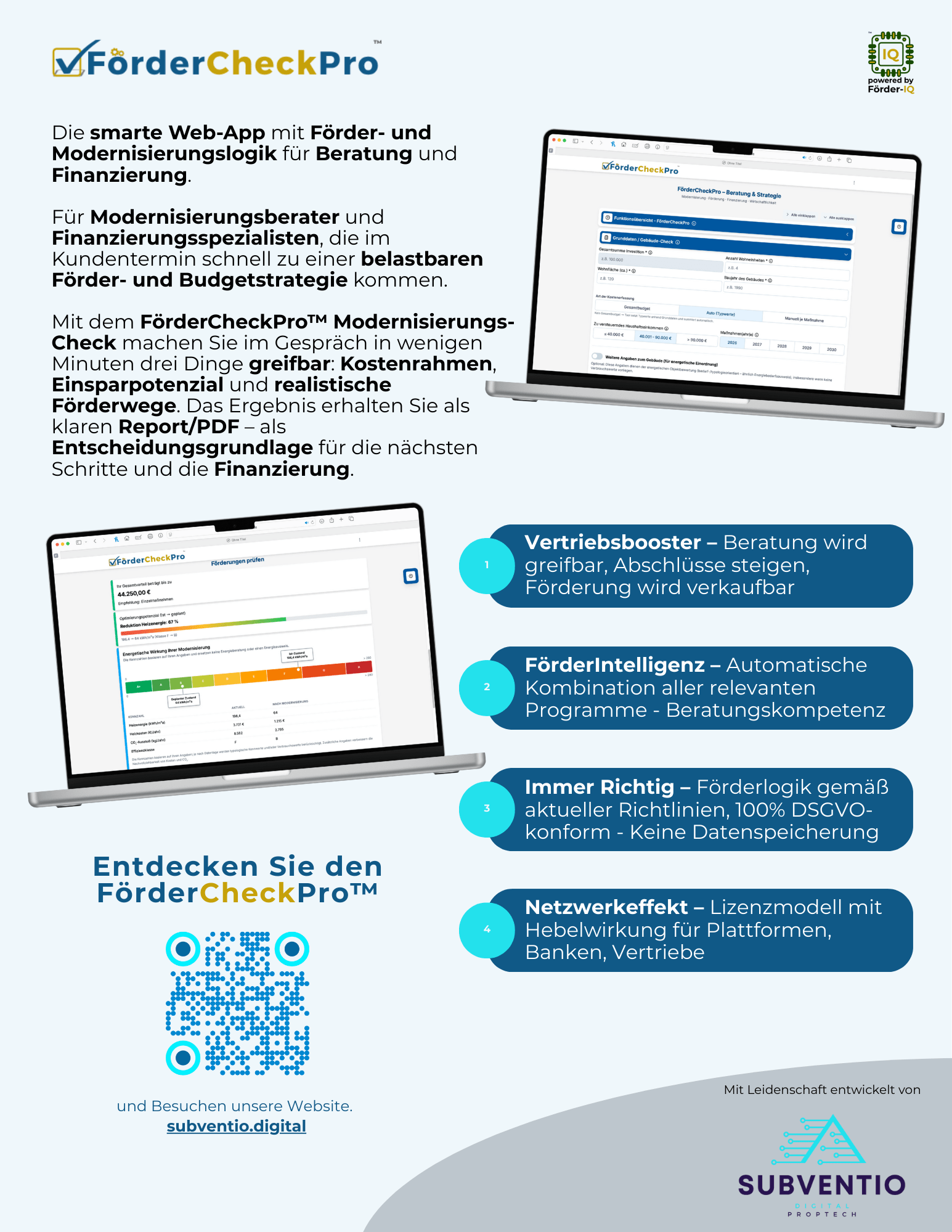 OnePager Pitch FörderCheckPro