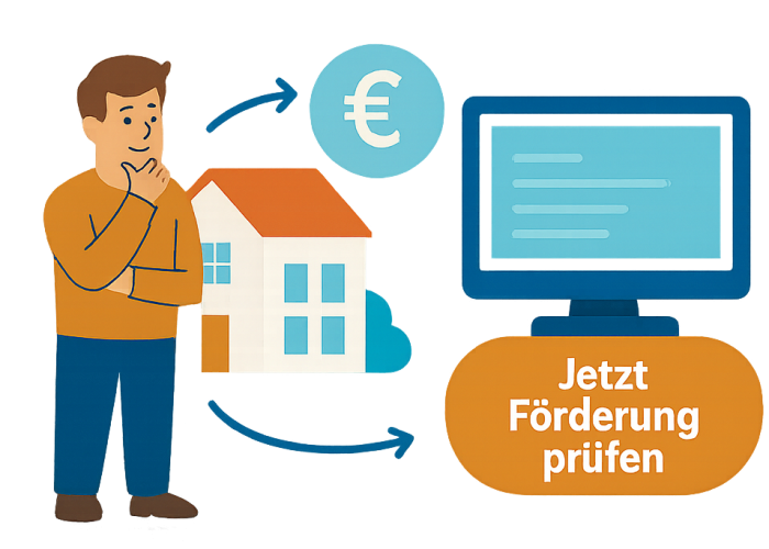 a man standing next to a computer